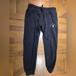Hurley Sweatpants Coastal Dunes Jogger Pants Sz Large Black Slim Fit Relax